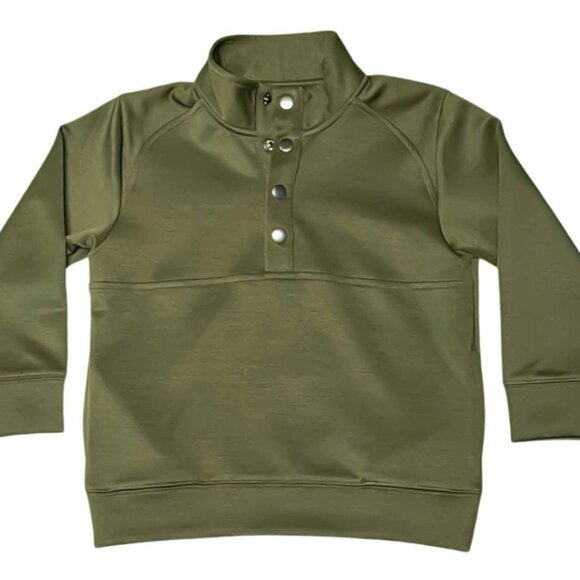 Saltwater Boys - Pierce Performance Pullover - Olive Green - Picture 1 of 1